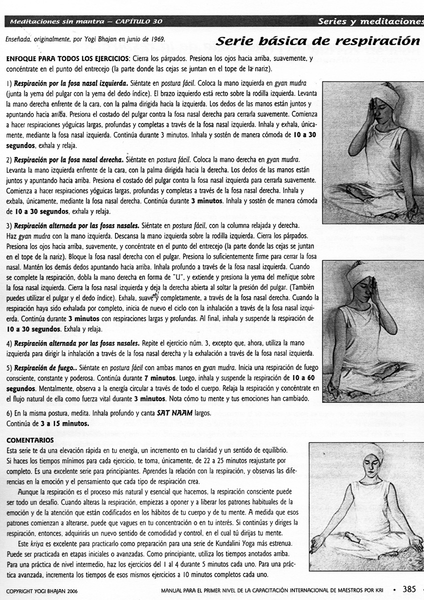 serie basica respiración